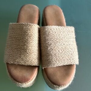 Platform woven sandals from Spain